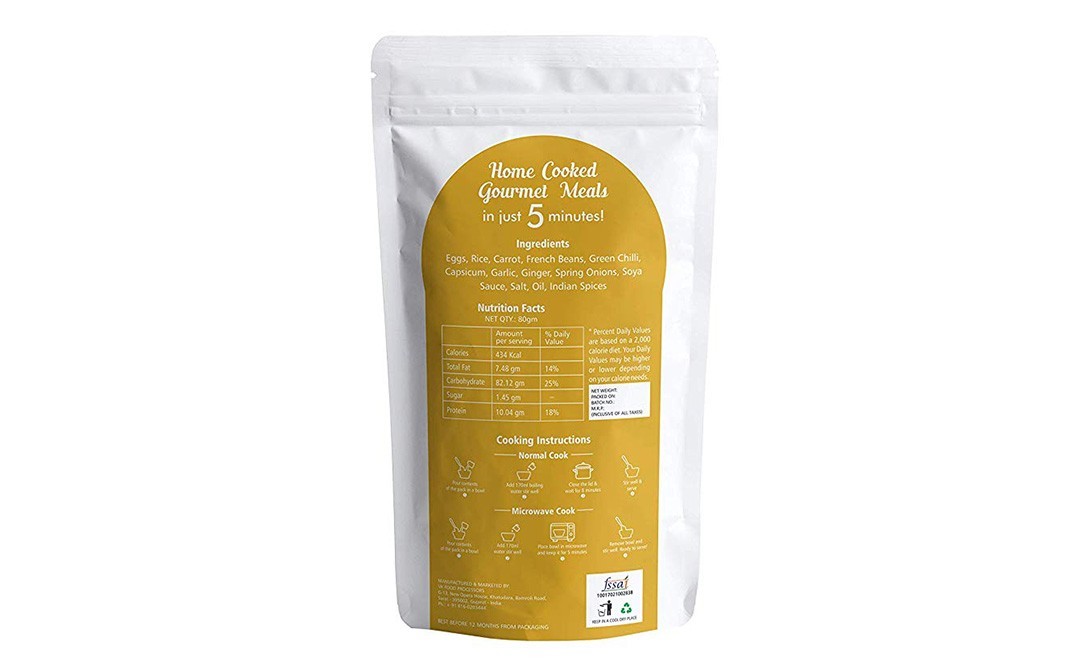 Porta Bites Egg Fried Rice    Pack  80 grams